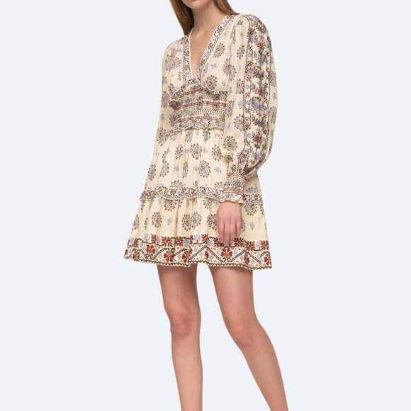 Sea Ellabeth Smocked Waist Embroidered Dress - Picture 9 of 9